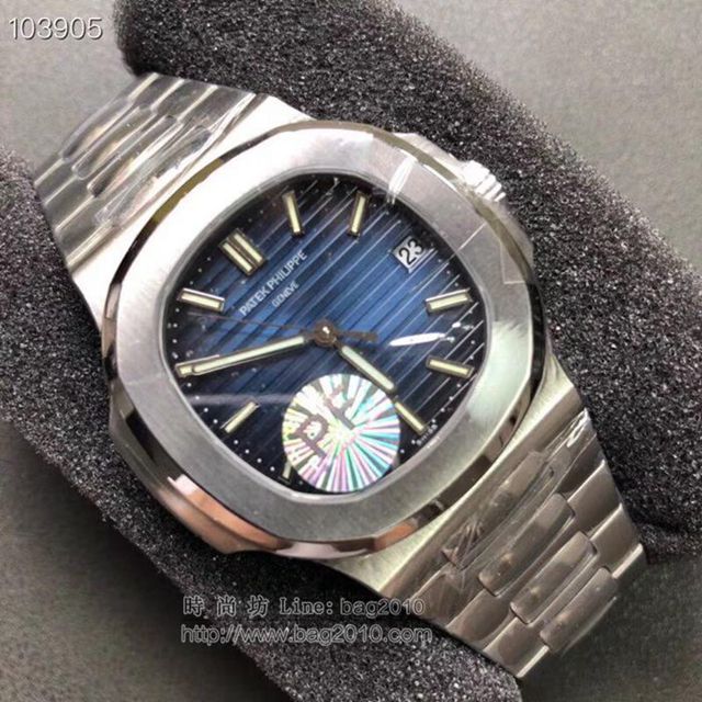 PATEK PHILIPPE手錶 最薄的鋼表之王5711鸚鵡螺 百達翡麗V2版男士表 百達翡麗高端男表  hds1344